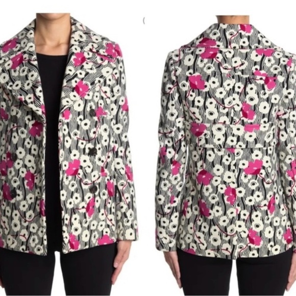 Valentino Caban Floral Wool Blend Blazer Jacket Coat BRAND NEW reg $3980 size 42 - Picture 7 of 12